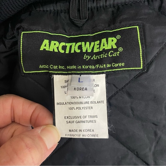 Arcticwear by Arctic Cat Men’s Vintage Red Black Lined Snowmobile Jacket - Picture 8 of 11